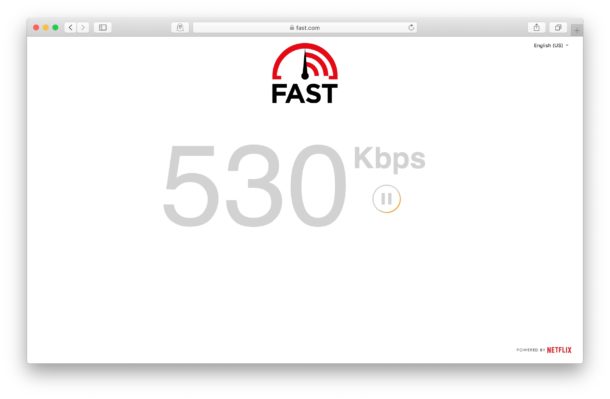test my internet speed for mac